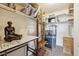 Functional storage area with shelving and storage boxes at 715 S Alton Way # 5D, Denver, CO 80247