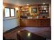 Inviting home office features ample storage and plenty of natural light for a productive workspace at 4618 Se Summit Trl, Evergreen, CO 80439