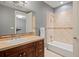 Bathroom with a vanity, countertop, and shower at 2500 S Monroe St, Denver, CO 80210