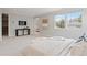 Spacious main bedroom with comfortable bed, large windows, and a decorative console table at 2500 S Monroe St, Denver, CO 80210