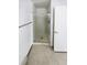 Clean bathroom with shower stall and tile floor at 2500 S Victor St # A, Aurora, CO 80014