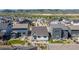 Aerial view of a neighborhood showing well-maintained homes and green spaces at 9843 Rosalee Peak St, Littleton, CO 80125