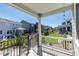 Scenic backyard view from the porch, showcasing a well-maintained yard at 9843 Rosalee Peak St, Littleton, CO 80125