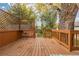 Large deck steps down to grassy backyard at 1545 Newport St, Denver, CO 80220