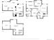 Detailed floor plan showcasing the layout of the home with measurements for each room on all levels at 19716 Glendale Ln, Parker, CO 80134