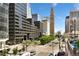 Stunning city view showcasing downtown Denver's skyline, featuring landmark buildings and vibrant street life from above at 1020 15Th St # 9N, Denver, CO 80202
