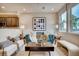 Cozy living room featuring stylish furniture and bright windows at 6570 Parterre N Pkwy # 2, Thornton, CO 80602