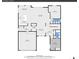 Detailed floorplan showcasing the kitchen, living room, bedroom, and other rooms dimensions at 23593 E Eads Dr, Aurora, CO 80016