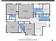 A floorplan displaying bedrooms, bathrooms, walk in closet, and laundry dimensions and layout at 23593 E Eads Dr, Aurora, CO 80016
