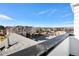 Neighborhood aerial view showcasing rooftops and distant mountain views at 888 S Valentia St # 102, Denver, CO 80247