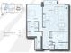 Detailed floor plan of the apartment layout, highlighting room placement and sizes at 891 14Th St # 3410, Denver, CO 80202