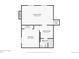 Floorplan of the basement featuring a bedroom, living room, bathroom, and utility room with approximate dimensions at 6337 W 68Th Pl, Arvada, CO 80003