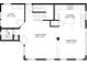 Floor plan featuring an office, bath, living room, kitchen, and dining area at 2899 Emporia Ct, Denver, CO 80238