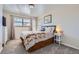 Bedroom with natural light, plush carpet, and neutral paint at 375 Longspur Dr, Brighton, CO 80601