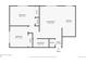 This detailed floorplan showcases the layout of the apartment, including room dimensions and closet spaces at 1260 York St # 102, Denver, CO 80206
