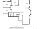 Basement floor plan featuring a recreation room, storage, wet bar, bedroom and a bath at 5791 Chisholm Pl, Parker, CO 80134