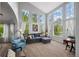 Bright living room with tall windows, neutral walls, and comfortable seating at 5791 Chisholm Pl, Parker, CO 80134