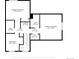 Floor plan showing primary bedrooms, bath, laundry, hall, and bedroom at 2247 Coronado Pkwy N #D, Denver, CO 80229