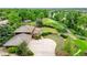 Overhead perspective of a home featuring mature landscaping and a large driveway at 1961 S Xenia Ct, Denver, CO 80231