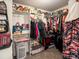 Well-organized walk-in closet featuring shelving and plenty of storage for clothing and accessories at 5358 Ventura St, Denver, CO 80249