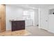 Spacious basement area featuring a sink, counter and a washing machine at 9905 Aftonwood St, Highlands Ranch, CO 80126