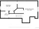Basement floor plan featuring bedroom, bathroom and recreation room at 9905 Aftonwood St, Highlands Ranch, CO 80126