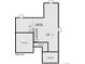 Unfinished lower level floor plan with storage and unexcavated areas at 1750 Marlowe W Cir, Erie, CO 80516