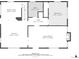 Detailed floorplan showcasing the layout of the dining area, bath, hall, bedroom, kitchen, and living room at 285 E Dartmouth Ave, Englewood, CO 80113