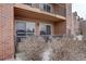 Balcony with wrought iron fencing and sliding glass door to the home at 4899 S Dudley St # 5H, Littleton, CO 80123