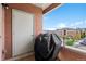 Balcony with a covered grill and views of the neighborhood at 4100 Albion St # 424, Denver, CO 80216