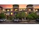 Beautiful condo building with modern architecture and sunset view at 4100 Albion St # 424, Denver, CO 80216