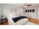 Cozy bedroom featuring hardwood floors and ceiling fan at 327 S 29Th Ave, Brighton, CO 80601