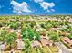 Aerial view of a Gathering-friendly neighborhood featuring tree-lined streets, grassy lawns, and easy access to nearby parks at 1600 Xanthia St, Denver, CO 80220