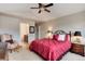 Main bedroom with ensuite bathroom and mountain views at 8512 S Lewis Way, Littleton, CO 80127