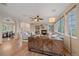 Comfortable living room with archways and views of the dining area at 6393 S Richfield St, Aurora, CO 80016