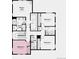 This floorplan shows the layout of the second floor with bedrooms and a bathroom at 8840 Whiteclover St, Littleton, CO 80125