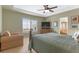 Main bedroom with a sitting area, TV, and plenty of natural light at 3953 Blue Pine Cir, Highlands Ranch, CO 80126