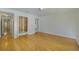 Spacious bedroom features hardwood floors and ample closet space, ideal for storage and organization at 291 Magnolia St, Denver, CO 80220