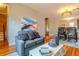 Inviting living room featuring hardwood floors and stylish decor with an open floor plan at 132 Delaware St, Denver, CO 80223