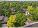 This stunning aerial view highlights a neighborhood with lush trees and well-kept lawns at 6898 W Nova Dr, Littleton, CO 80128