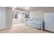 Finished basement with natural light from two windows and a comfortable trundle bed at 3186 W Indian Summer Ln, Castle Rock, CO 80109