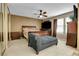 Bedroom with large bed and ceiling fan at 3575 S Waco St, Aurora, CO 80013