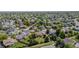 Sprawling community featuring various home styles, mature trees, green lawns, and manicured landscaping at 5434 S Rome St, Aurora, CO 80015