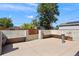 Outdoor patio featuring a unique concrete design with integrated benches and a peaceful atmosphere at 2253 S Fox St, Denver, CO 80223
