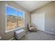 Bright bonus room featuring a large window with beautiful mountain views at 114 Vale St, Palmer Lake, CO 80133