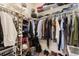 Organized walk-in closet with ample storage for clothes, shoes, and accessories at 132 Ambrose St, Erie, CO 80516