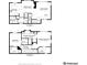 Detailed floor plan showcasing the layout of this two-story home, including room dimensions and storage spaces at 12921 Grant Cir # B, Thornton, CO 80241