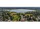 An aerial shot of the neighborhood lake with parks at 2838 Tennyson St, Denver, CO 80212