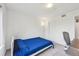 Bedroom featuring carpet, a large window with a view, and a floor lamp at 2727 Folsom St # 303, Boulder, CO 80304