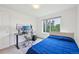 Bedroom featuring carpet, a large window with a view and a desk at 2727 Folsom St # 303, Boulder, CO 80304